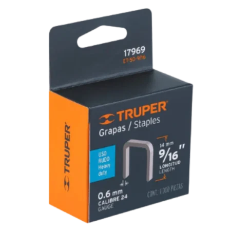 Grapa Truper Trab Pes ET50 9/16 C/1000
