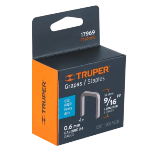 Grapa Truper Trab Pes ET50 9/16 C/1000