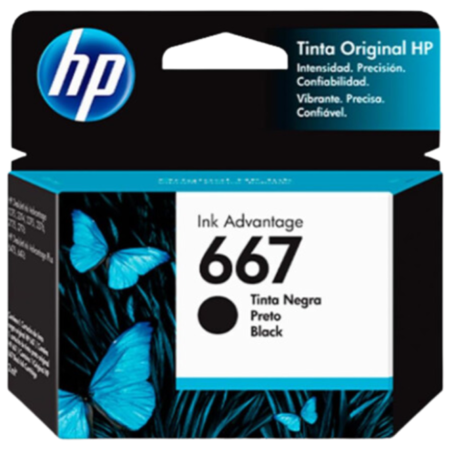 Tinta HP 667 Negro (3YM79AL)