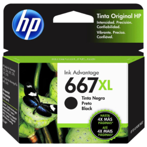 Tinta HP 667XL Negro (3YM81AL)