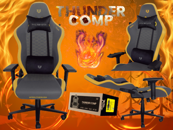 SILLA GAMER THUNDER COMP DARK-YELLOW