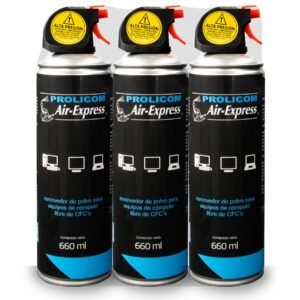 Aire comprimido Prolicom 660ml paquete con 3 piezas removedor de polvo
