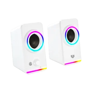 Bocinas Balam Rush Glimm Style BG565 Blanco Bluetooth RGB