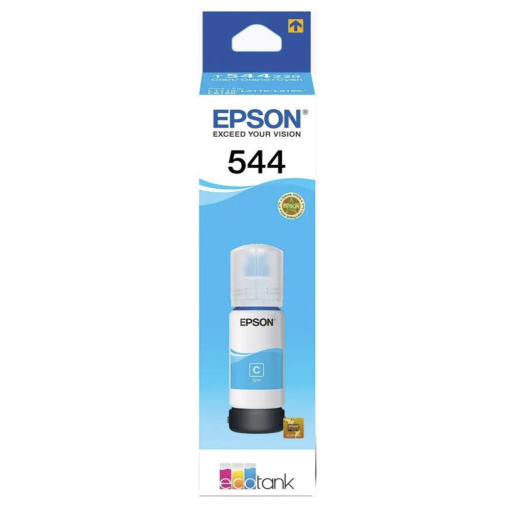 TINTA EPSON 544 T544220-AL CIAN BOTE ECOTANK