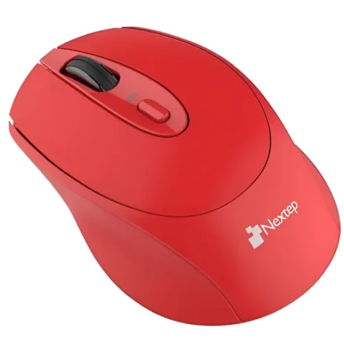 Mouse Nextep Inalámbrico USB 1600 DPI Rojo