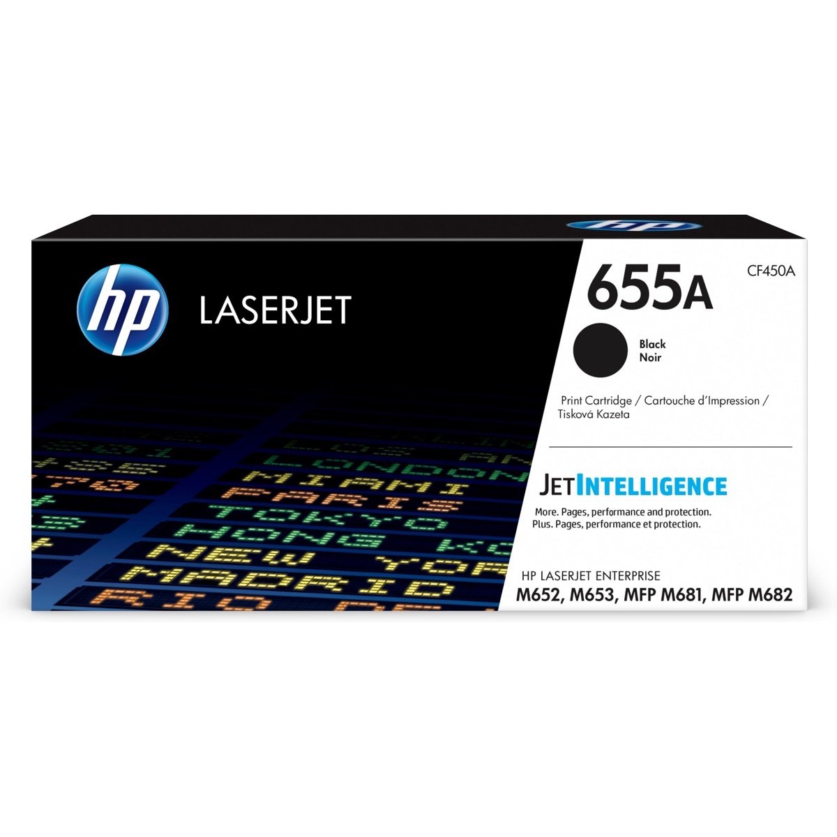 HP 655A CF450A Tóner Negro LaserJet Enterprise M682z/M652dn 12,500 pág