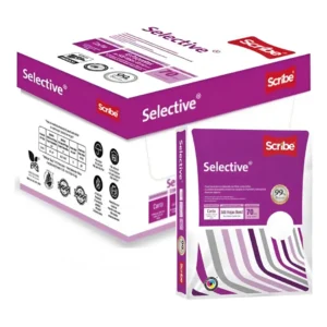 Papel Scribe Selective Carta 70gr 99% Blancura Caja c/5000 Hojas
